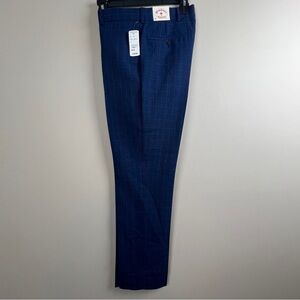 Brooks Brothers Red Fleece Men’s Blue 100% Wool Plaid Trousers 30 x 30